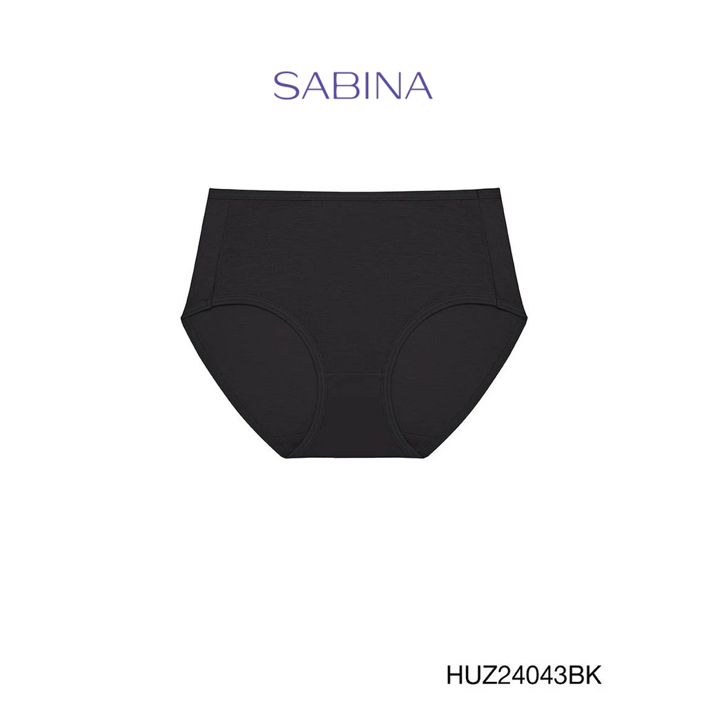 Sabina Habpy Panty  กางเกงในทรงเอวสูงปานกลาง รหัส HUZ24043BK - สีดำ