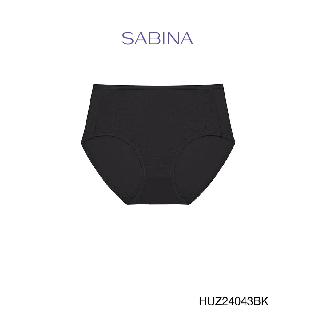 Sabina Habpy Panty กางเกงในทรงเอวสูงปานกลาง รหัส HUZ24043BK - สีดำ