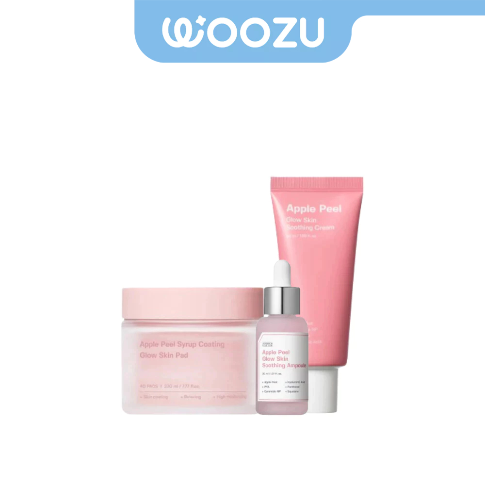 SUNGBOON EDITOR Apple Peel Glow Skin Soothing Ampoule/Cream/Syrup Coating Glow Skin Pad
