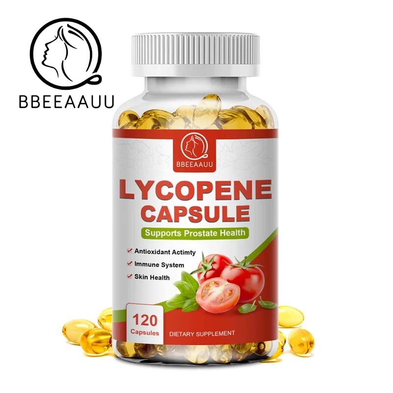 BBEEAAUU Lycopene 10mg ไลโคปีน แคปซูลไลโคปีน ชลอวัย ต ้านริ้วรอยผิวกระจ่าง ใสเปล่งปลั่งลดรอยดำ ระบบหัวใจ 120Capsules