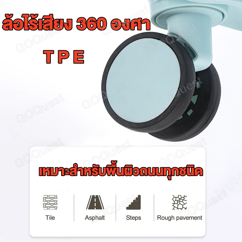 กระเป๋าเดินทาง 20 นิ้ว กระเป๋าเดินทางล้อลาก 24 นิ้ว  กระเป๋าเดินทางขึ้นเครื่องบินได้ วัสดุ ABS + PC