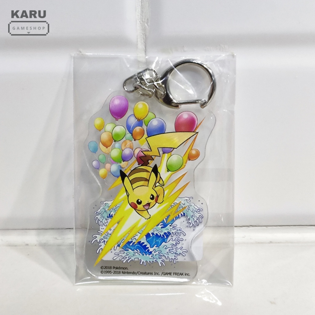 [พร้อมส่ง] มือ 1 พวงกุญแจอะคริลิค Acrylic Keychain : Pokemon Let's go Pikachu & Eevee ลาย Pikachu
