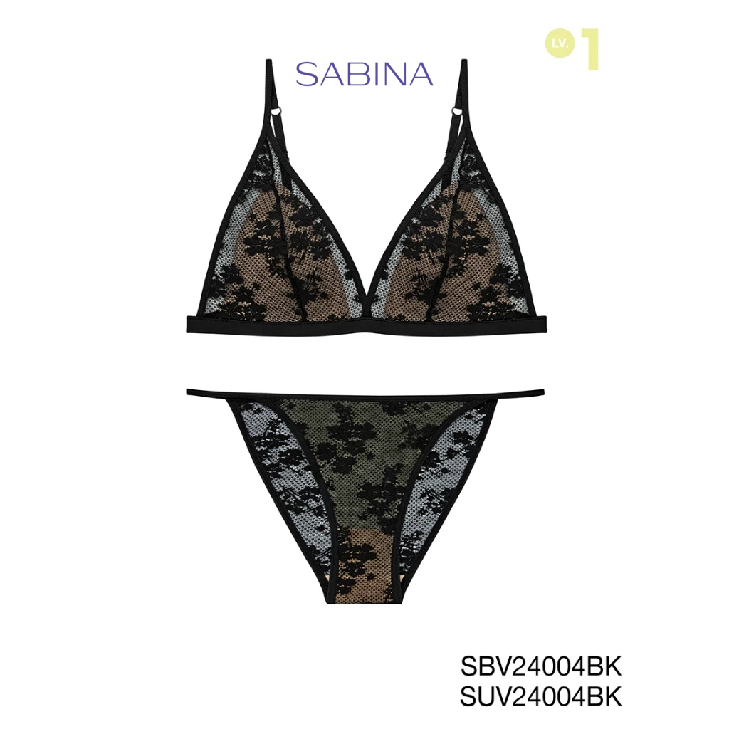 Sabina เซตชุดชั้นใน Mad Moiselle Spring Summer 25 เสื้อชั้นในไม่มีโครง รหัส SBV2