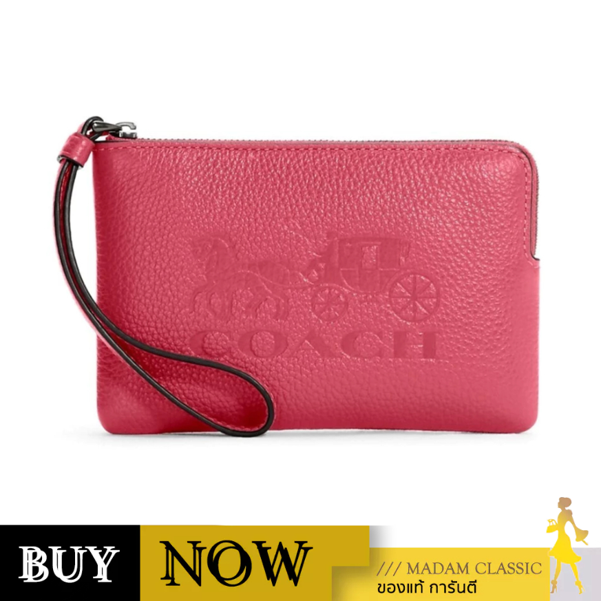 กระเป๋าคล้องมือ COACH C7420 CORNER ZIP WRISTLET WITH HORSE AND CARRIAGE (IMT9Z) BY:Madamclassic