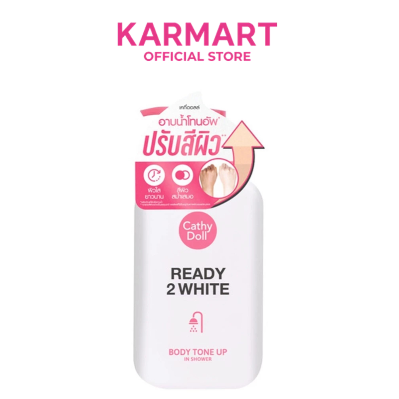 Cathy Doll เรดี้ทูไวท์ บอดี้โทนอัพอินชาวเวอร์ 400ml เคที่ดอลล์  อาบน้ำโทนอัพปรับสีผิว