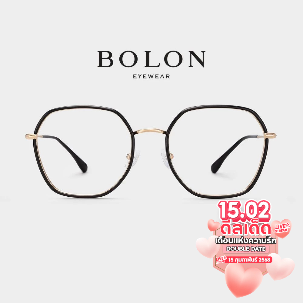 Bolon Otemachi BJ6109 กรอบแว่นแบรนด์เนม โบลอน แว่นสายตา แว่นกรองแสงออโต้ กรองแสงสีฟ้า สายตาสั้น ยาว แฟชั่น
