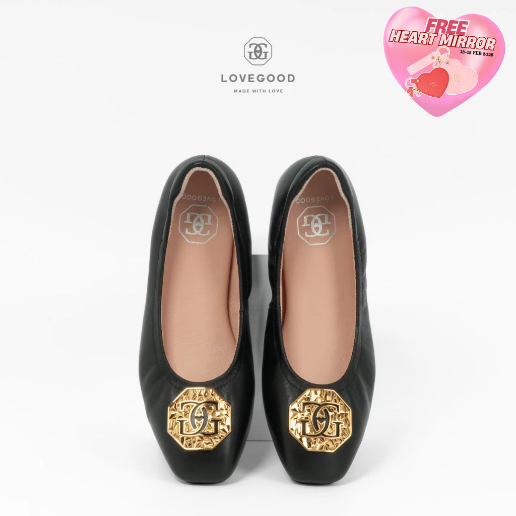 [ LoveGood ] Magic รองเท้าทรง Flats หนังแกะแท้ ใส่นิ่ม สบาย ใส่แล้วเท้าเรียวสวย ส้นสูง 1.5 cm
