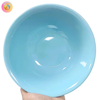 ชามเมลามีน ขนาด 8 นิ้ว ชามก๋วยเตี๋ยวทรงปากบาน สีขาว สีชมพู สีฟ้า เนื้อหนา (ชุด 6 ใบ)