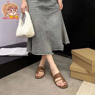 Anna shop มาใหม่ รองเท้าแตะแฟชั่น เรียบหรู รองเท้าแตะสไตล์เกาหลี งานมินิมอล พร้อมส่ง T323