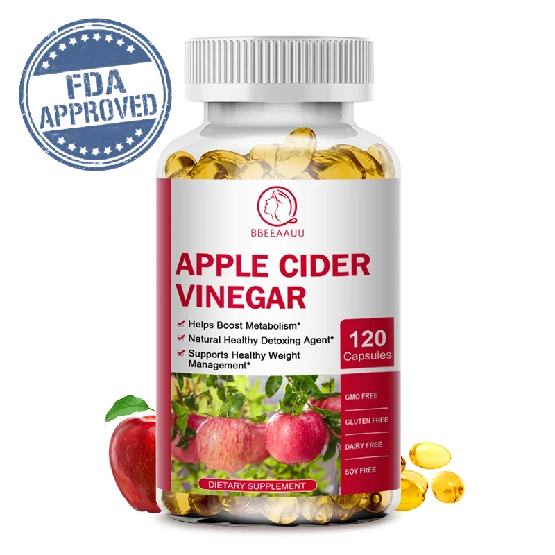 BEAU Apple Cider Vinegar-1000mg  น้ำส้มสายชูหมักจาก Apple ควบคุมความอยากอาหาร ระดับคอเลสเตอรอล ระบบภ