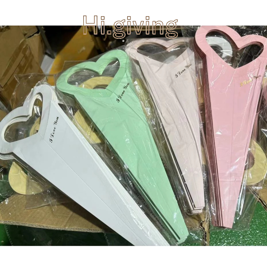 กล่องจัดดอกไม้ สำเร็จรูป DIY สําหรับใส่ช่อดอกไม้ วันวาเลนไทน์ ปิจฉิม  รุ่นหัวใจใหญ่ - รูปที่ 6