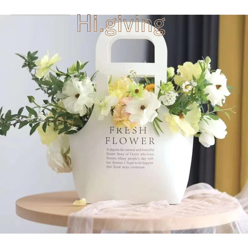 กระเป๋าใส่ดอกไม้ กระเป๋าหูหิ้วได้ จัดดอกไม้ หลากสี พร้อมส่ง ราคา ถูกที่สุด ดีลบีเคเค แกลเลอรีภาพที่ 9
