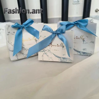 ✅สินค้าพร้อมส่ง✅กล่องของชำร่วย งานแต่ง กล่องของขวัญ ผูกโบว์ ใส่ขนม ใส่เครื่องประดับ