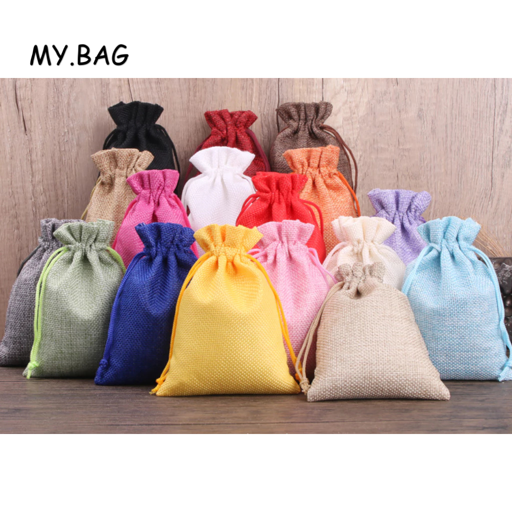🌷🌷BAG🌷🌷 ถุงหูรูด ถุงผ้ากระสอบ ถุงผ้าหูรูด กระเป๋าผ้าหูรูด เล็ก ใส่เครื่องประดับ ของชำร่วย ราคาถูก ส่ง