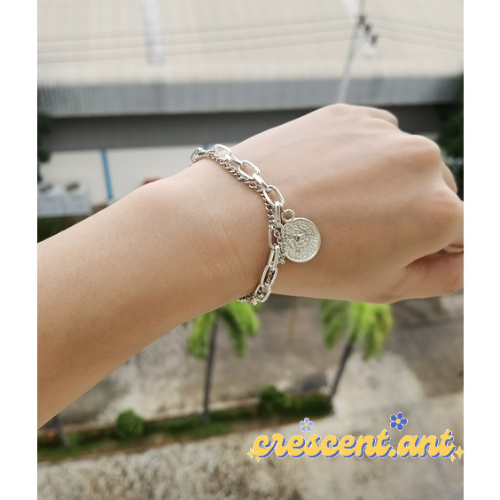 SALEโล๊ะคละแบบ สร้อยคอแฟชั่น สร้อยคอ สร้อยข้อมือ สีเงิน ราคาถูก พร้อมส่งในไทย