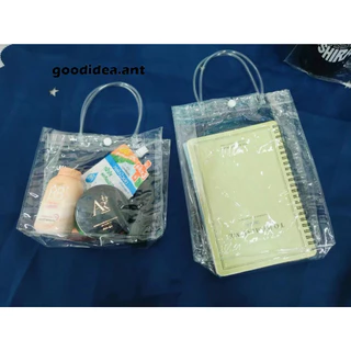 GIDA✏️กระเป๋าถือ PVC แบบพลาสติกใส สำหรับทำเป็น ถุงของขวัญ ถุงกันน้ำ มีหลายไซส์ กระเป๋าpvc ถุงใสpvc พร้อมส่งในไทย