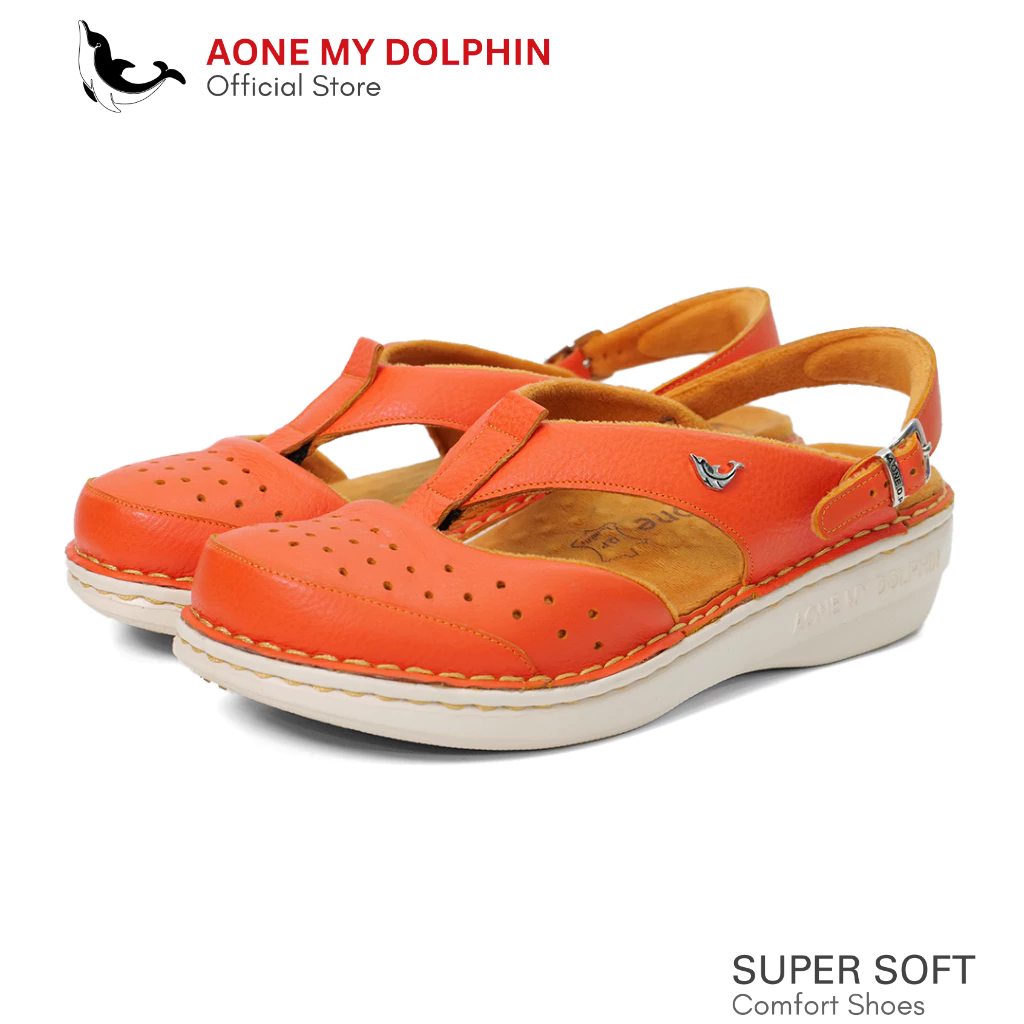 [ลิขสิทธิ์แท้] Aone My Dolphin  รุ่นExtra D06 แบบมีสายหลัง รองเท้าแตะเพื่อสุขภาพ ช่วยบรรเทาภาวะรองช้