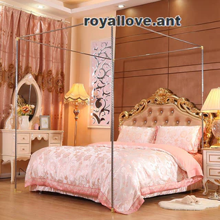 🏡🏡RYL🏡🏡 เสามุ้ง โครงเสามุ้ง โครงเหล็กสำหรับเตียง สูง2เมตรทุกไซซ์