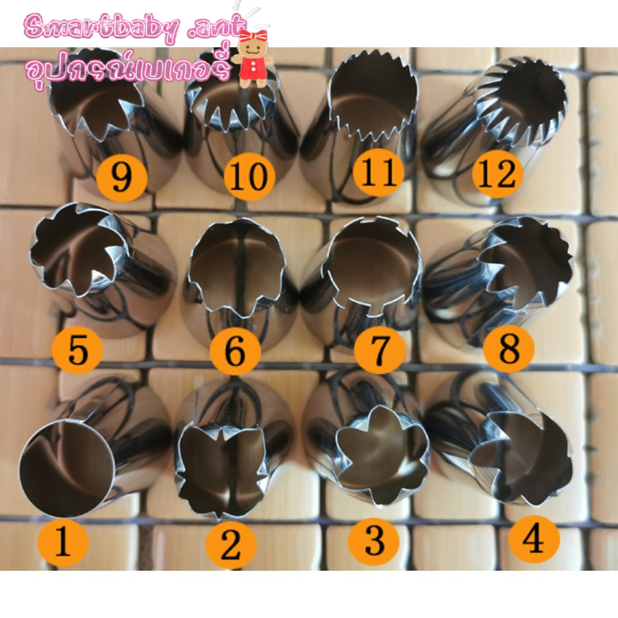 🍑BY🍑เครื่องมือสแตนเลสสำหรับตกแต่งเค้ก DIY สำหรับตกแต่งเค้ก