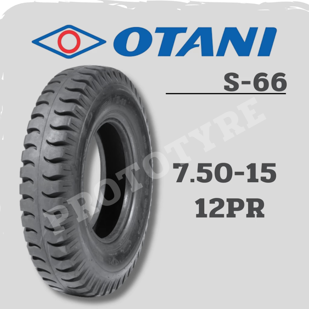 ยางรถบรรทุกผ้าใบ 7.50-15 12PR ยี่ห้อ OTANI รุ่น S-66