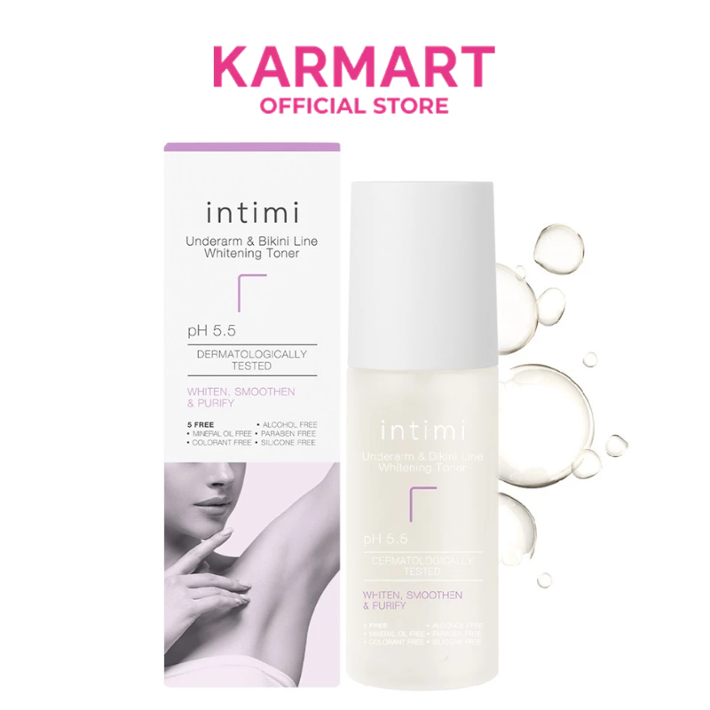 INTIMI อันเดอร์อาร์มแอนด์บิกินี่ไลน์ไวท์เทนนิ่งโทนเนอร์ 100ML อินทิมี่