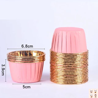 ถ้วยฟรอยล์,ถ้วยคัพเค้ก ฐาน5cm (50ใบ)