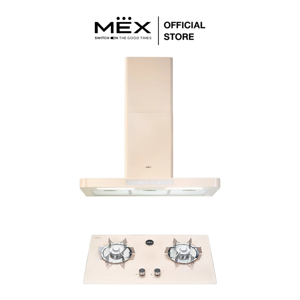 MEX Set รุ่น V626CR + K626CR เตาแก๊สและเครื่องดูดควัน (ชนิดติดตั้งในเฟอร์นิเจอร์)