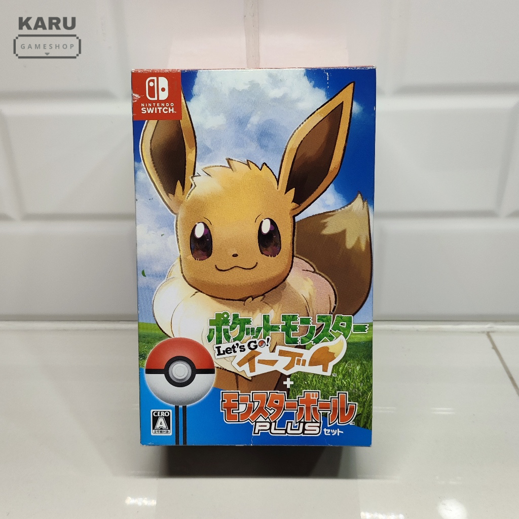 [พร้อมส่ง] มือ 2 แผ่นเกมกล่องใหญ่ Nintendo Switch : Pokemon Let's Go Eevee ปกญี่ปุ่น