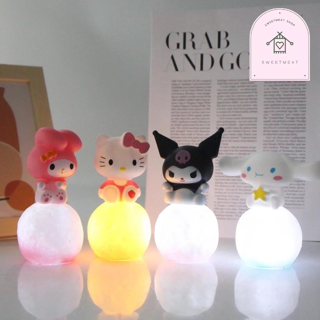 โคมไฟ Sanrio โมเดล ตุ๊กตา คุโรมิ คิตตี้ มายเมโลดี้ ชินาม่อน กระต่ายม่วง แต่งเค้ก