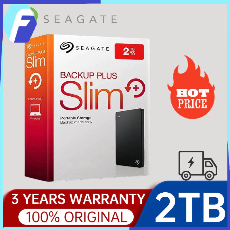 【COD】Seagate ฮาร ์ ดไดรฟ ์ ภายนอกฮาร ์ ดไดรฟ ์ แบบพกพา 2TB/1TB USB3.0 2.5 " ฮาร ์ ดไดรฟ ์ ภายนอกความเร ็ วสูง
