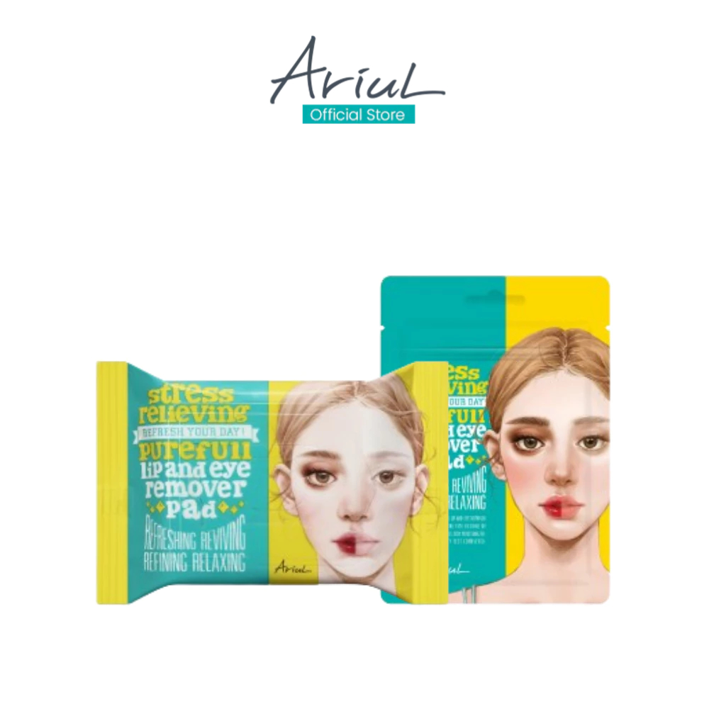 ARIUL Stress Relieving Purefull Lip and Eye Remover Pad ( 10 pads/30 pads )