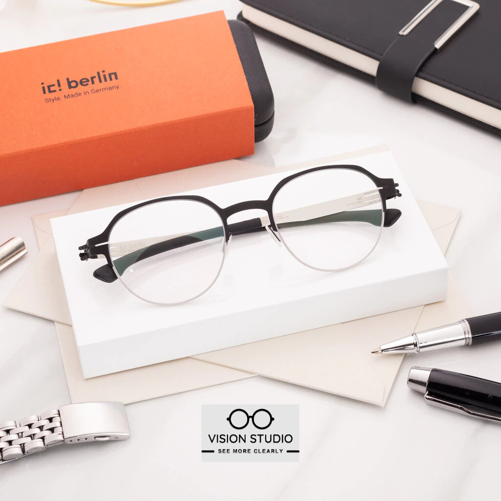 กรอบแว่น IC BERLIN Ari Off White Black