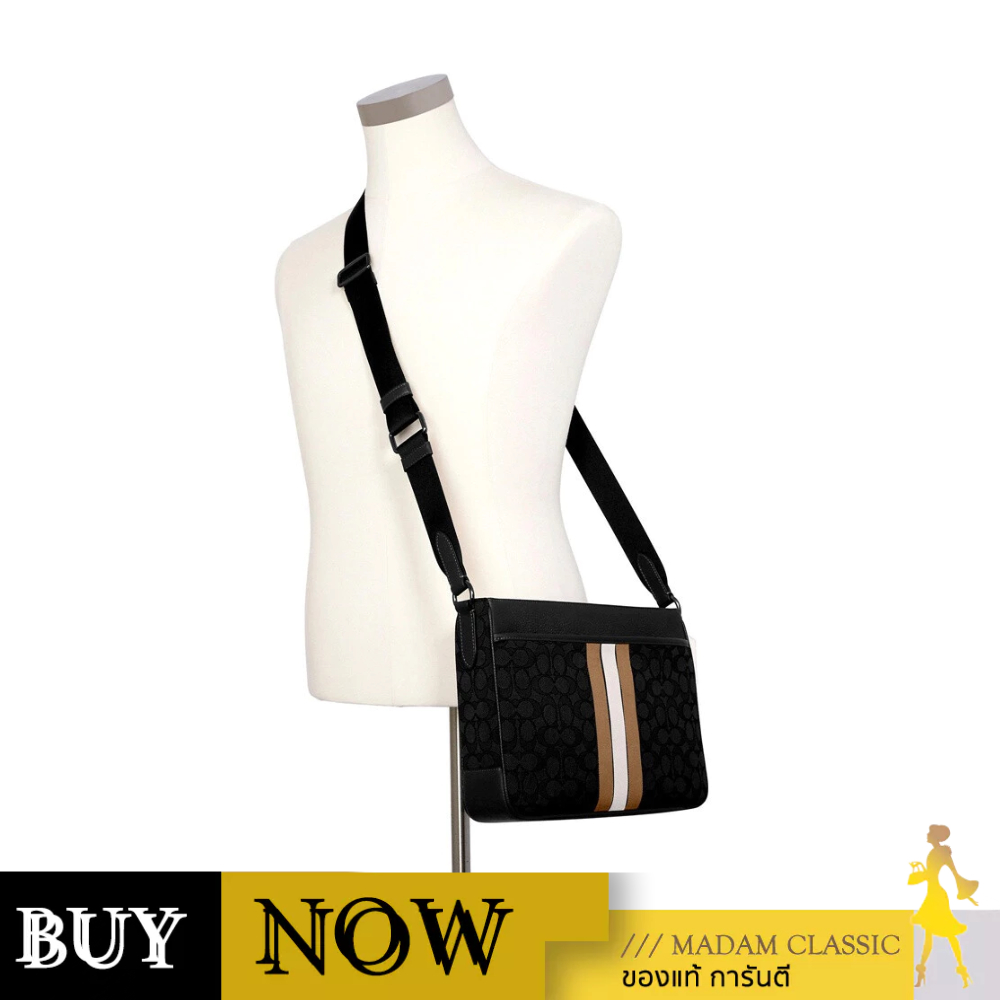 Coach กระเป๋าสะพายข้าง C5291 THOMPSON CROSSBODY IN SIGNATURE JACQUARD (QBT14) BY:Madamclassic