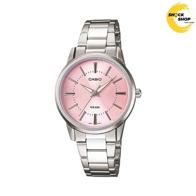 CASIO นาฬิกาผู้หญิง รุ่น LTP-1303D-4A  วัสดุสเตนเลสสตีล สีชมพู คาสิโอ