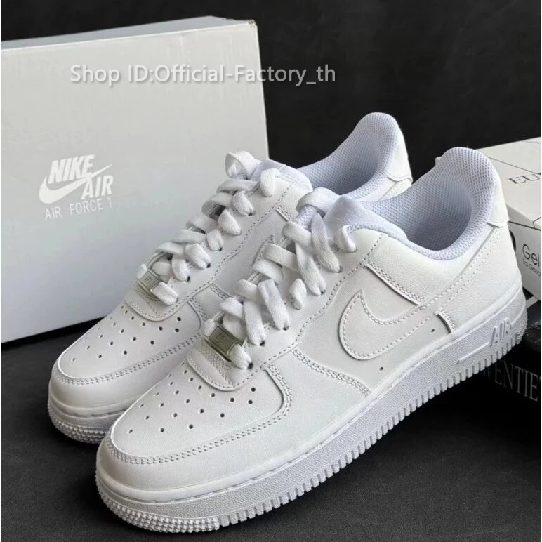 สินค้าของแท้อย่างเป็นทางการ💞 รองเท้าผ้าใบสีขาวไนกี้ AIRFORCE LOW 1'07 ลดเพิ่ม 59% จัดส่งให้ฟรี  🌝 สนับสนุนการตรวจสอบ