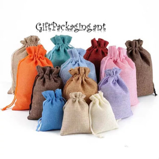 พร้อมส่งจากไทย..ถุงผ้าหรูด ผ้ากระสอบ ถุงผ้ากระเป๋า ใส่ของ เค…