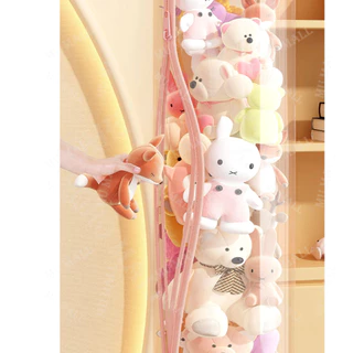 ถังเก็บตุ๊กตาแบบใส 50/90/120/150cm ถังเก็บของเล่นตุ๊กตา ก็บตุ๊กตา ทรงกระบอก หมุนได้ ขนาดใหญ่