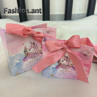 ✅สินค้าพร้อมส่ง✅กล่องของชำร่วย งานแต่ง กล่องของขวัญ ผูกโบว์ ใส่ขนม ใส่เครื่องประดับ