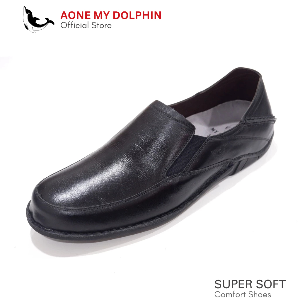 [ลิขสิทธิ์แท้] Aone My Dolphin - MD041-1 รองเท้าคัชชูลำลอง หนังแท้ เพื่อสุขภาพ