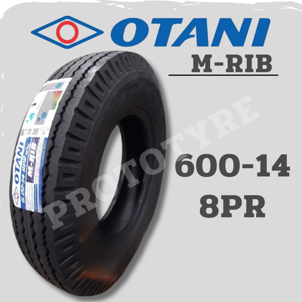 ยางรถบรรทุกผ้าใบ 6.00-14 8PR ยี่ห้อ OTANI รุ่น M-RIB