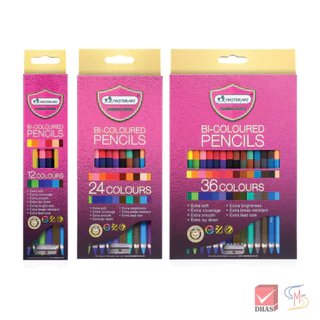 Master Art มาสเตอร์อาร์ต สีไม้ ดินสอสี ชนิด 2 หัว 12-36 สี