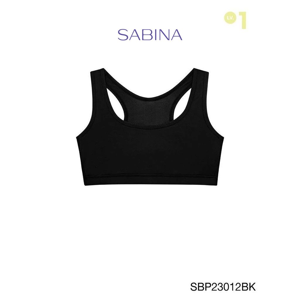 SABINA | Personal Bra เสื้อชั้นในกระชับหน้าอก ไร้โครง รุ่น Strong Support รหัส SBP23012BK สีดำ