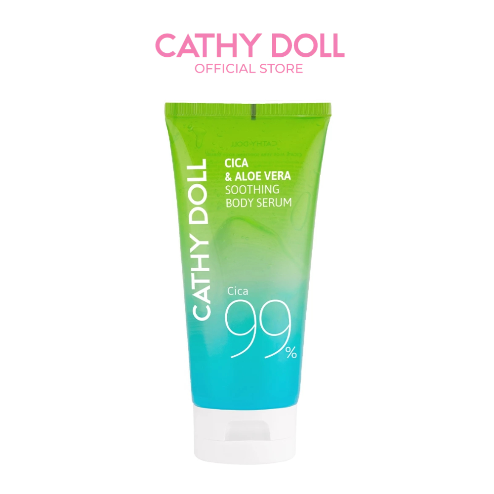 Cathy Doll ซูทติ้งบอดี้เซรั่ม 175g เคที่ดอลล์ [สูตร Vit C & Aloe Vera และสูตร Cica & Aloe Vera ]