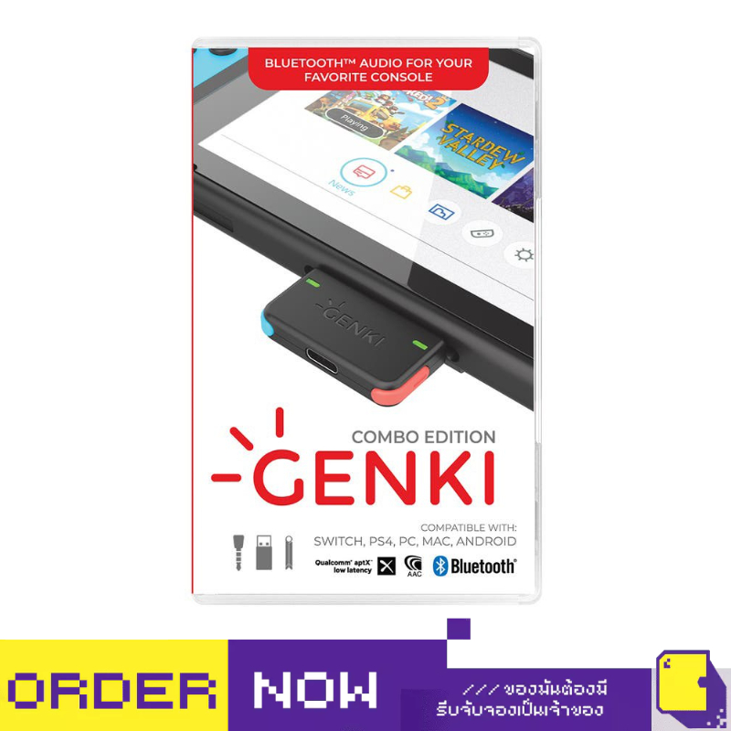 [+..••] NSW GENKI BLUETOOTH AUDIO COMBO (NEON) (เกม Nintendo Switch™🎮)