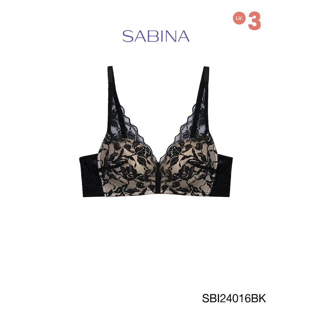 Sabina Modern V Level 3 เสื้อชั้นใน  ไร้โครง รหัส SBI24016BK - สีดำ