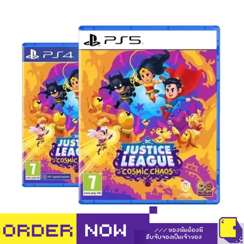 [+..••] พร้อมส่ง ผ่อน 0% | PS4 / PS5 DC JUSTICE LEAGUE: COSMIC CHAOS (เกม PlayStation™ 🎮)