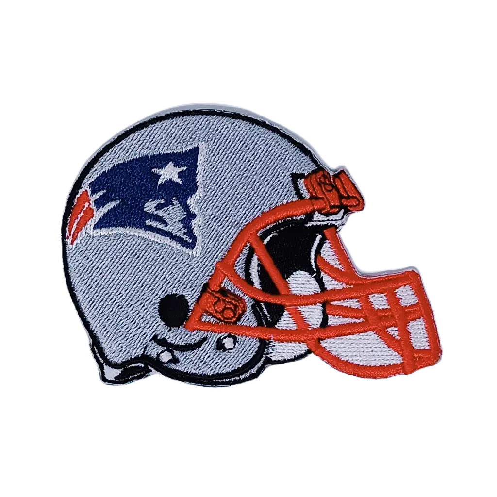 New England Patriots Helmet นิวอิงแลนด์ เพเทรียตส์ อาร์มปักอเมริกันฟุตบอล  NFL ตัวรีดติดเสื้อ อาร์มแ