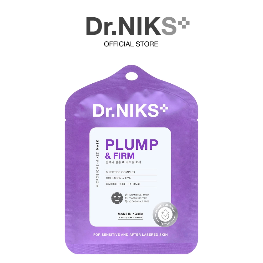 Dr.NIKS พลัมพ์แอนด์เฟิร์มไมโครไบโอม-มิกซ์มาสก์ 27ml ดร.นิกส์