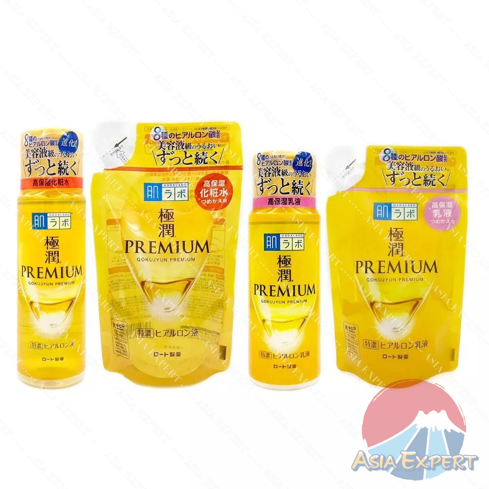 HADA LABO Premium Lotion / Refill 170mL / Milk / Refill 140mL น้ำตบบำรุงผิวหน้า สูตรเติมความชุ่มชื่น