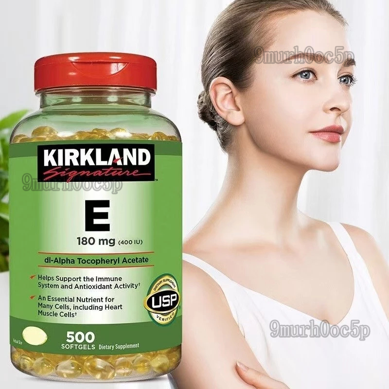 EXP:04/2027 Kirkland เคิร์กแลนด์ วิตามิน อี เอสเซนส์ วีอี ซอฟท์เจล 400IU 500 แคปซูล วิตามินอี-Aomei Health